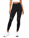 Vogo Black Leggings With Mesh Inserts