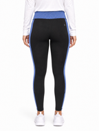 Vogo Leggings With Blue Inserts On The Sides And Band