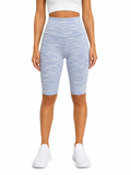 Vogo Blue Space-Dye Biker Shorts