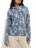 Vogo Blue Cloud Tie Dye Hoodie