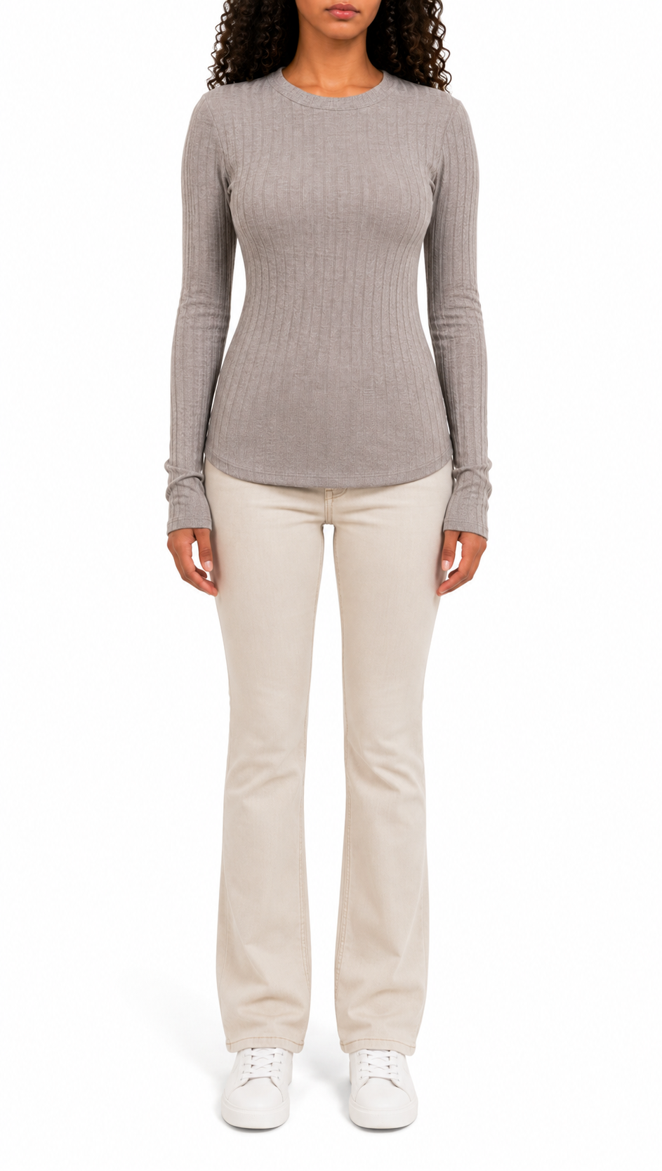 Zenana Long Sleeve Wide Rib Top