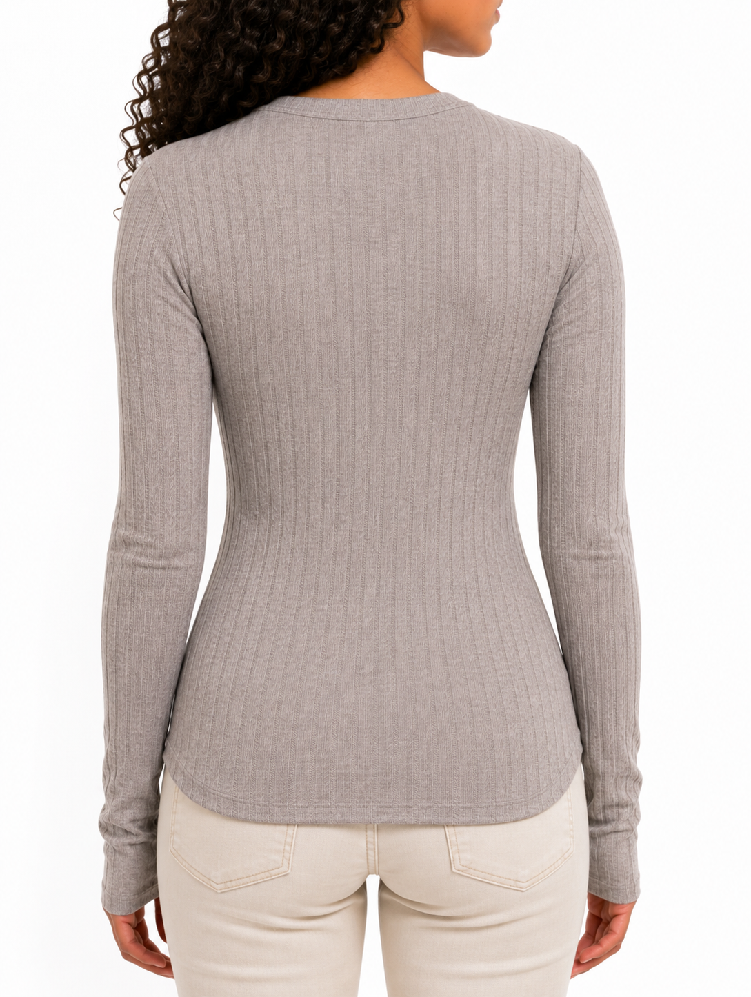 Zenana Long Sleeve Wide Rib Top