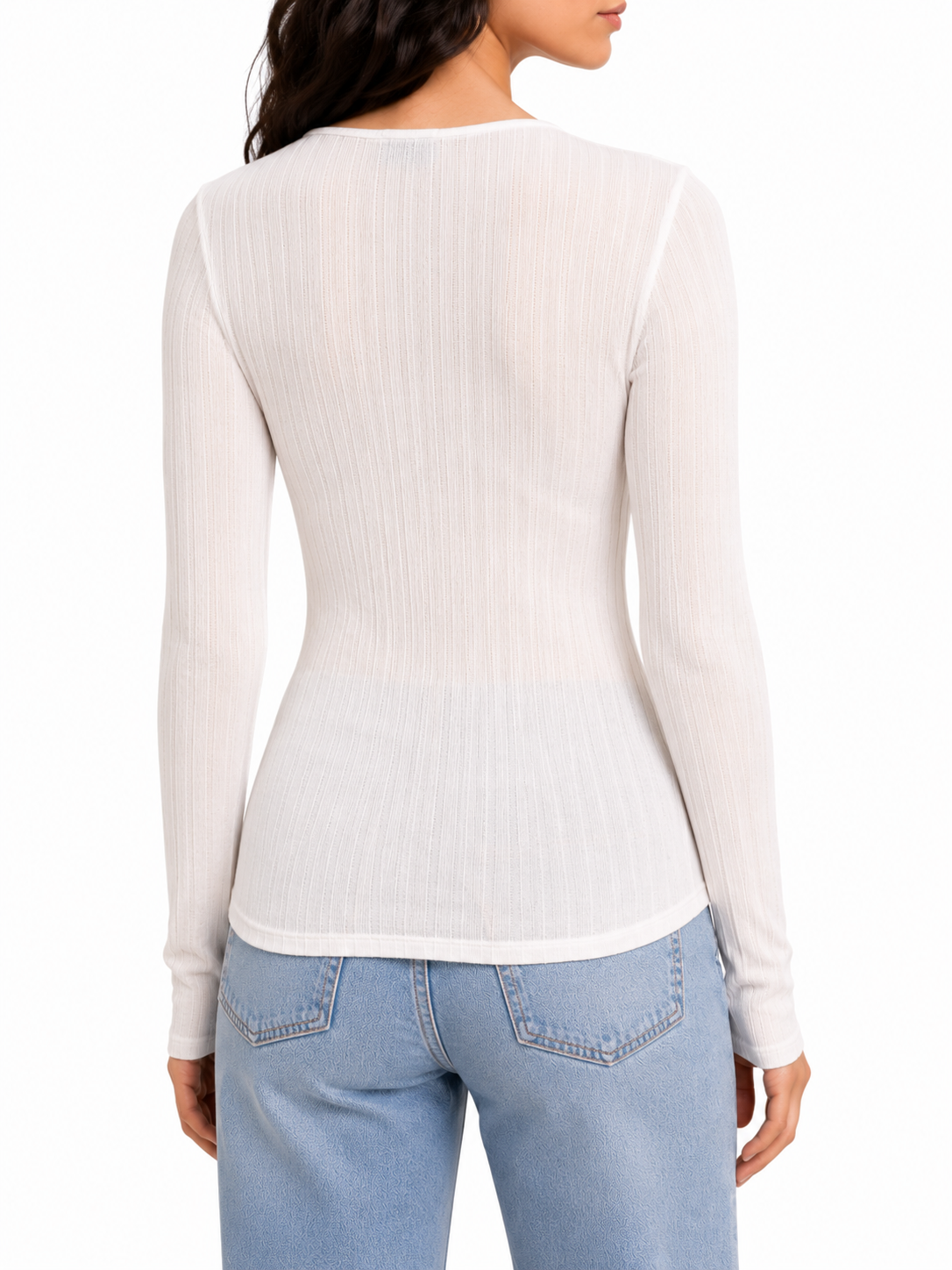 Zenana Long Sleeve Henley Button Top