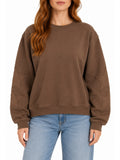 Pullover Sweatshirt with Star Applique Sleeves