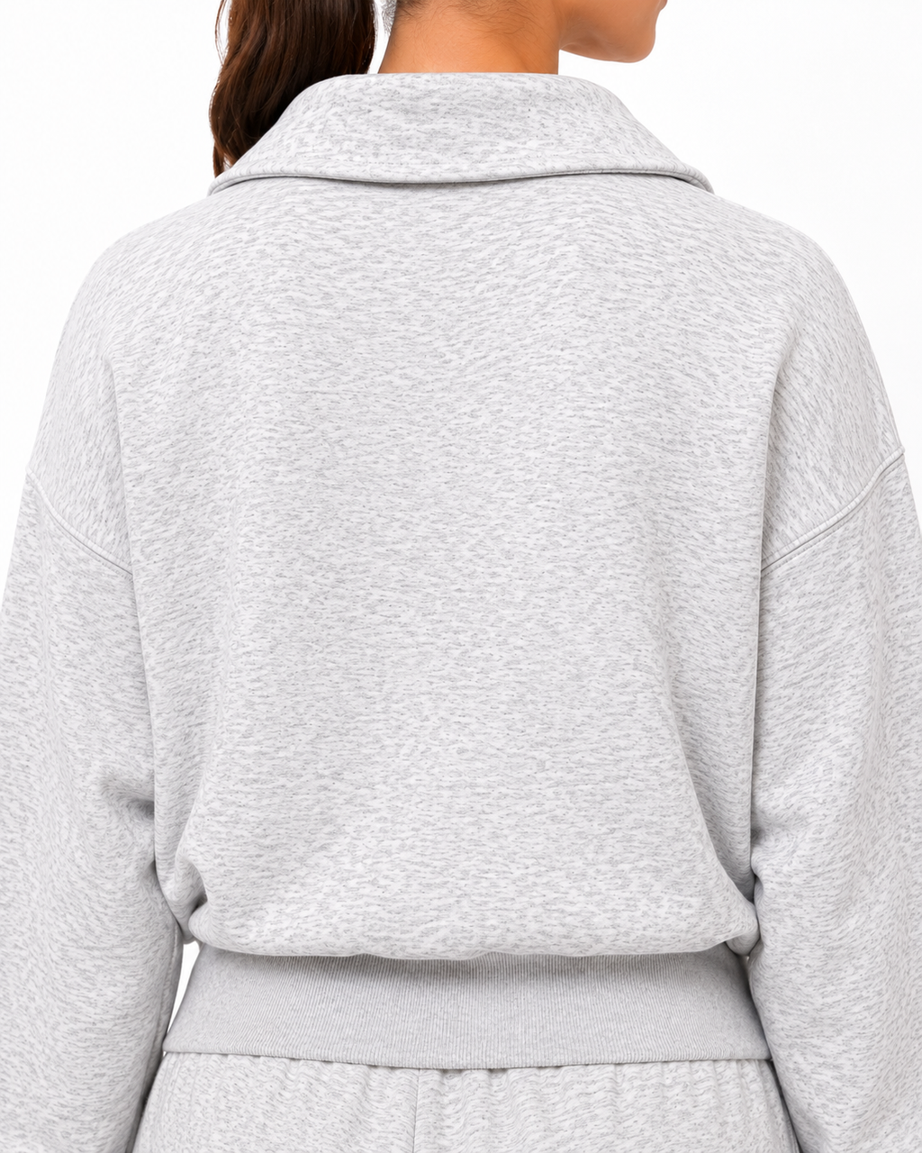 Zenana Johnny Collar Sweatshirt