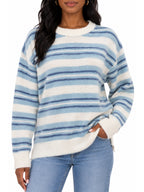 Brushed Stripe Pullover Sweater
