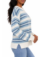 Brushed Stripe Pullover Sweater
