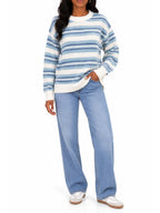 Brushed Stripe Pullover Sweater