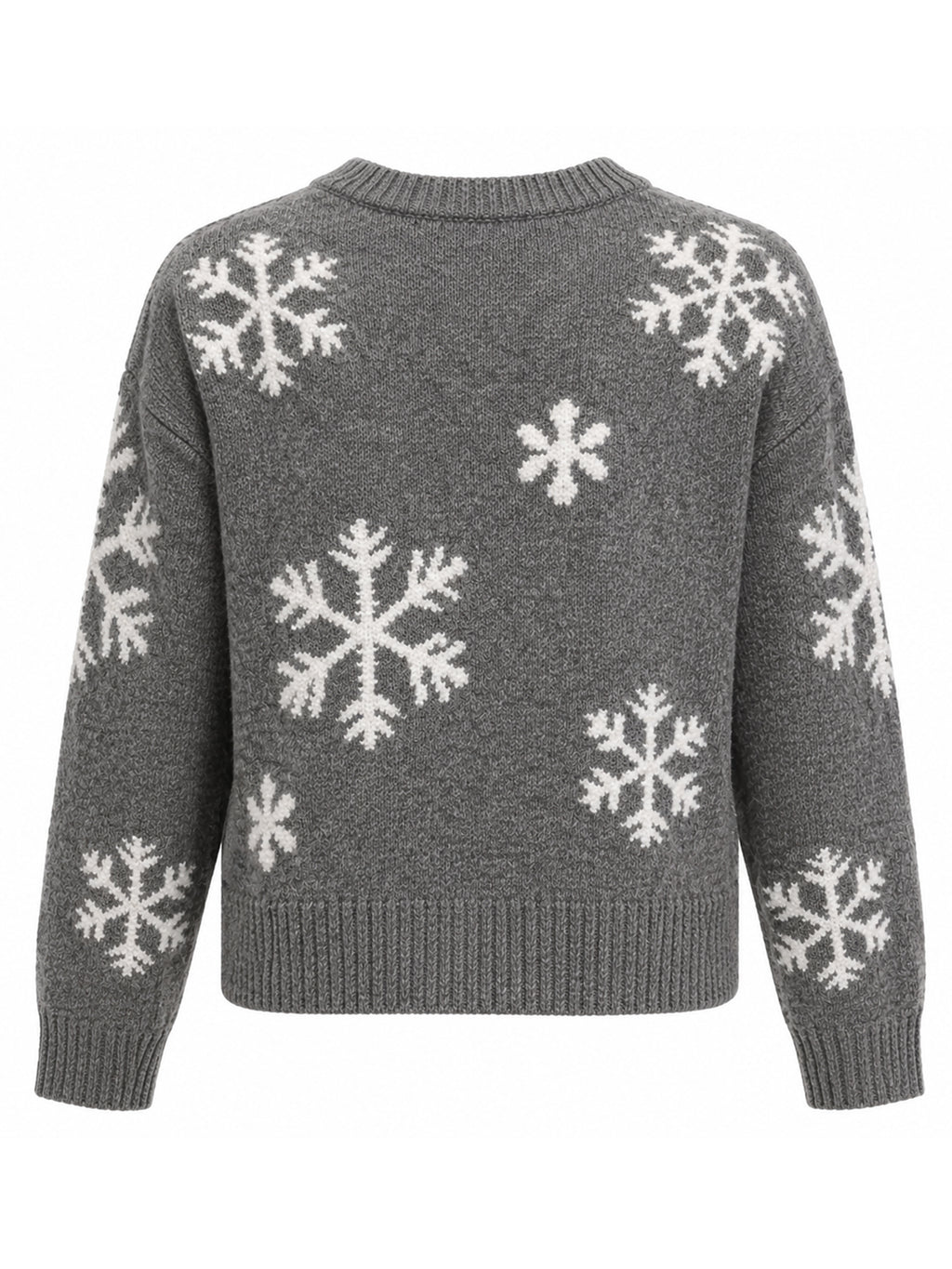 Girls Gray Snowflake Sweater with Sock Set