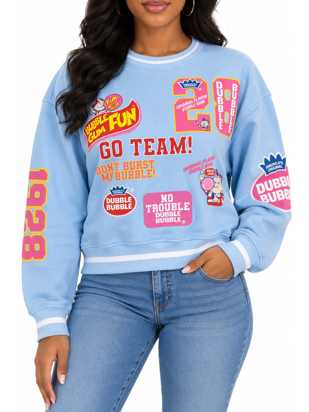 Charms Blow Pop Star Graphic Crop Sweatshirt