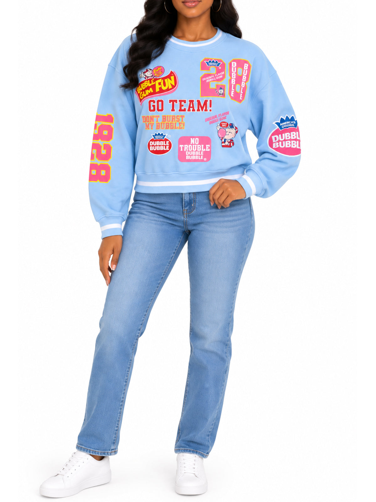 Charms Blow Pop Star Graphic Crop Sweatshirt
