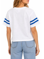 Dubble Bubble Graphic Crop Crew Neck Tee