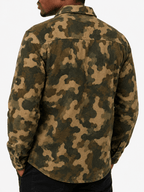 Camo Print Button Up Shirt Jacket - Label Shopper