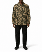 Camo Print Button Up Shirt Jacket - Label Shopper