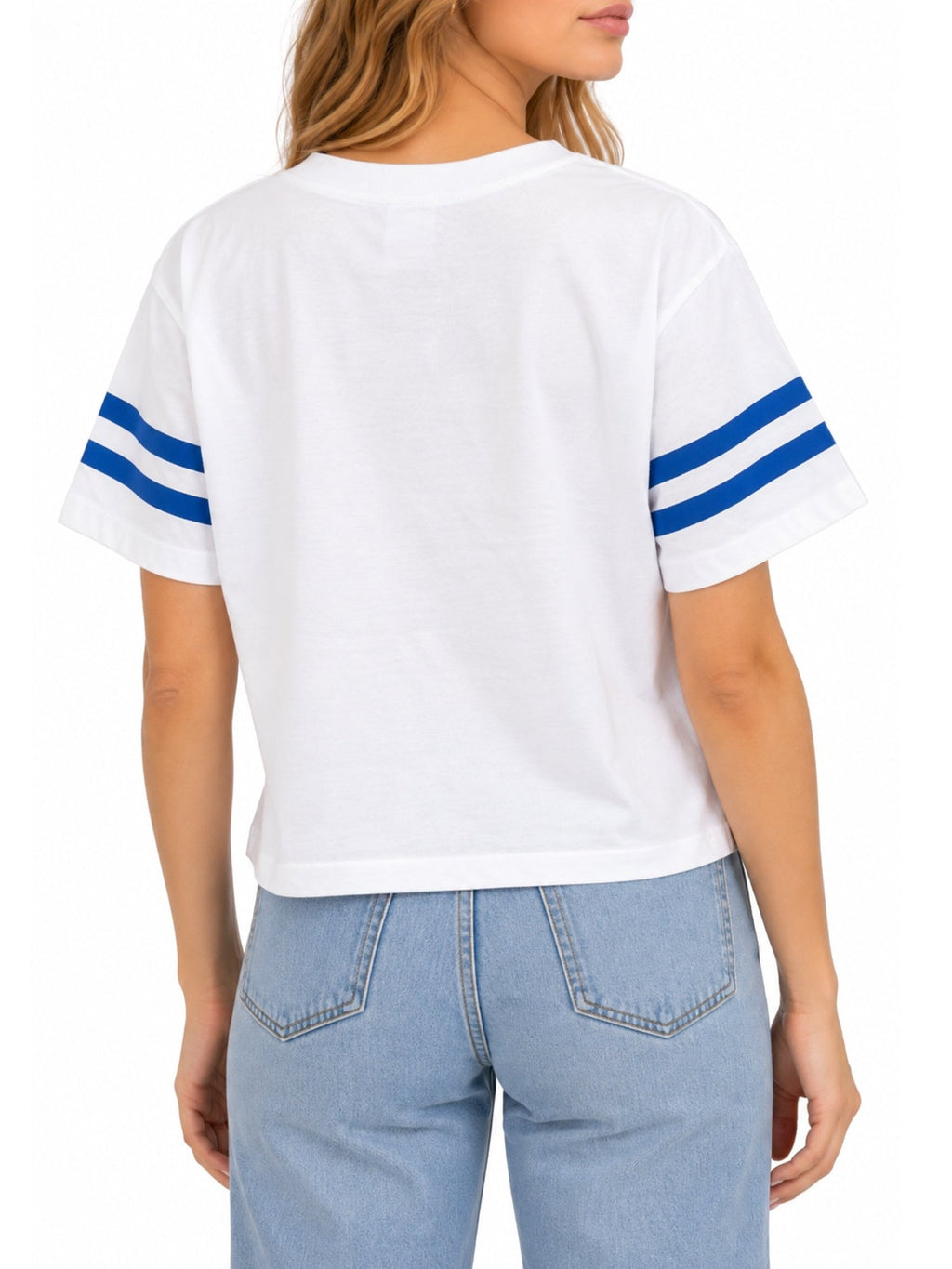 Dubble Bubble Graphic Crop Crew Neck Tee - Label Shopper