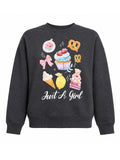 Just A Girl Graphic Cropped Pullover Sweatshirt - Label Shopper