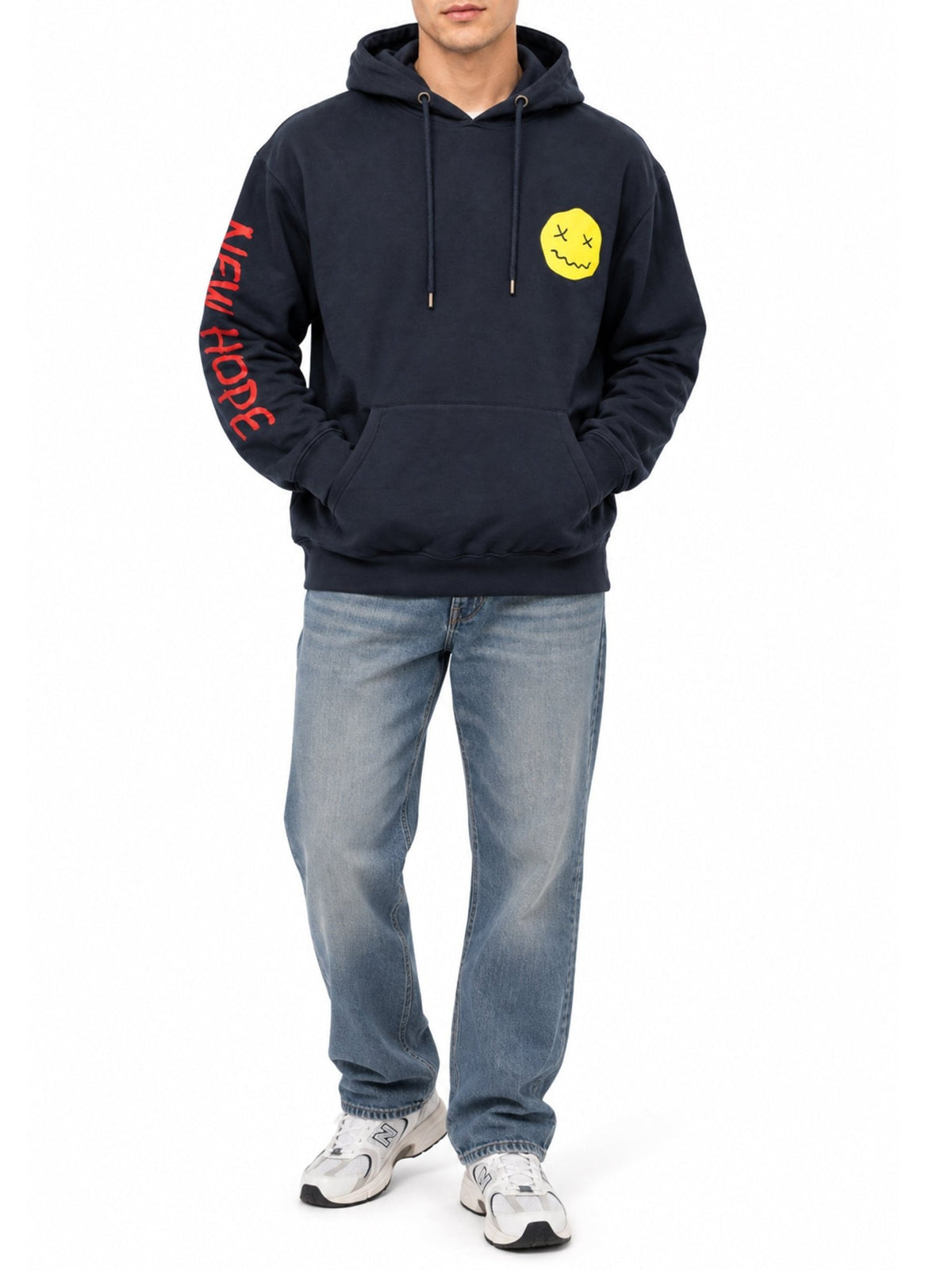 New Hope Cross Face Hoodie - Label Shopper