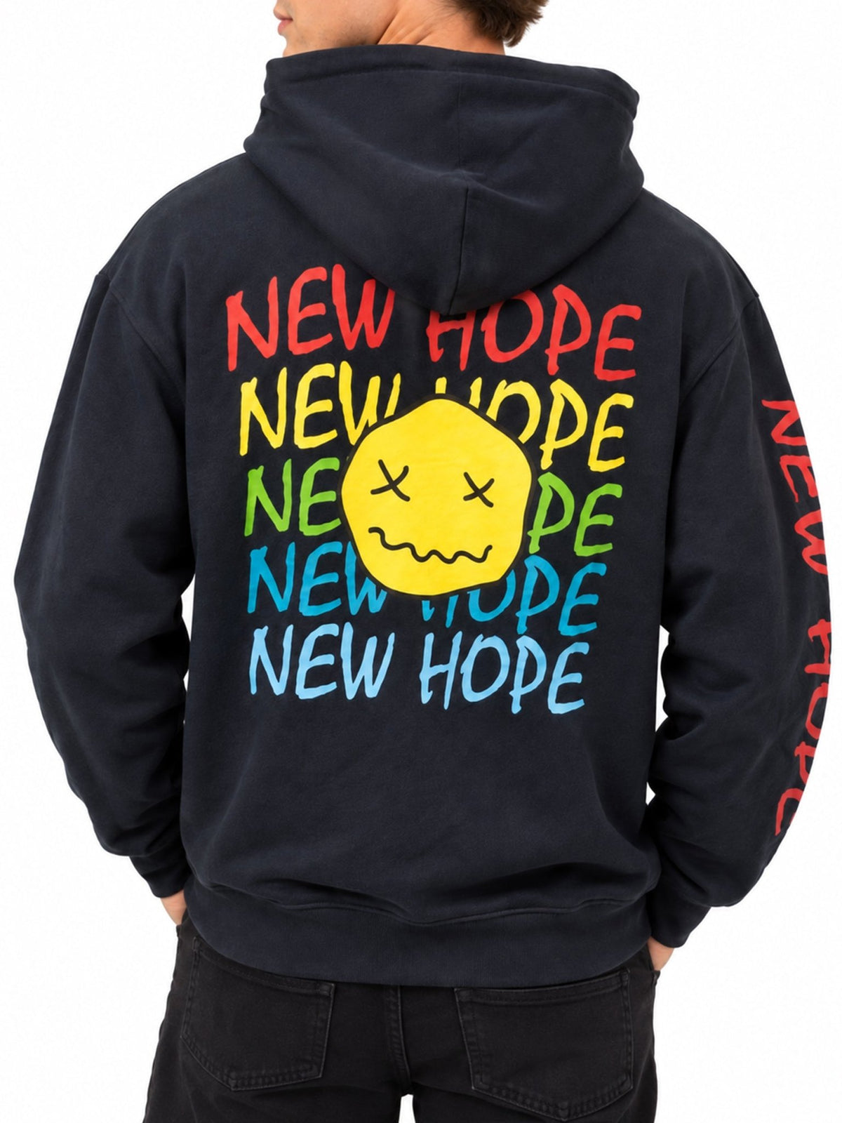 New Hope Cross Face Hoodie - Label Shopper