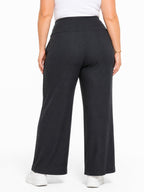Plus Size Women's Wide-Leg Pull-On Pants - Label Shopper