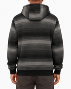 Space Blue Plaid Bomber Jacket With Hood - Label Shopper