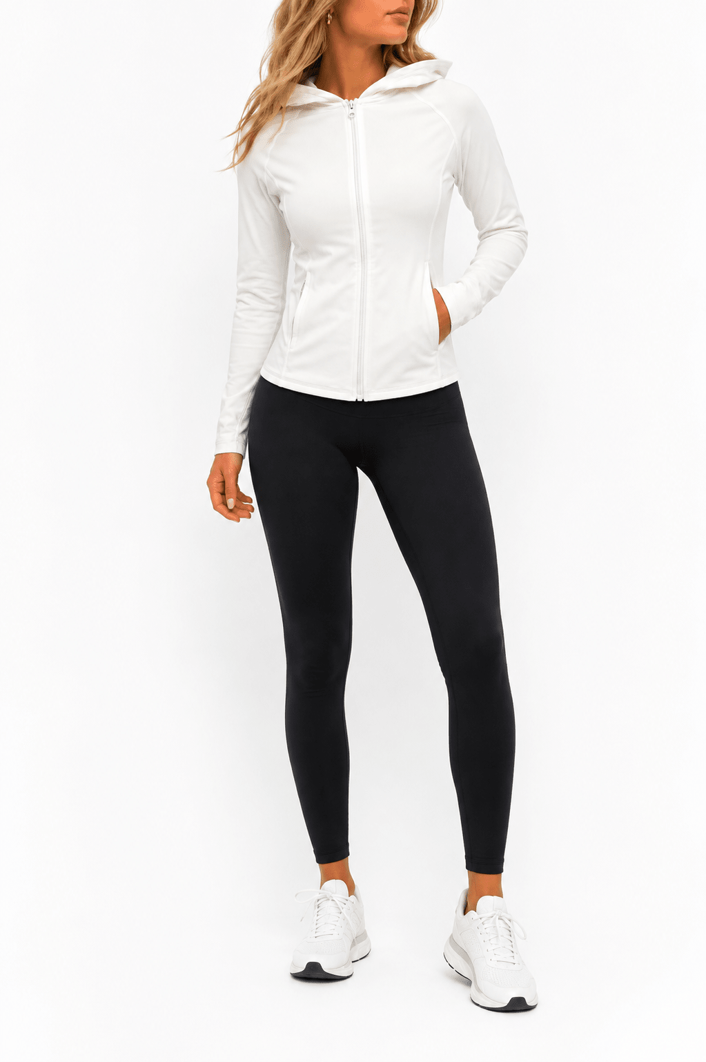 Vogo Ivory Full Zip Jacket - Label Shopper
