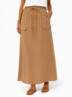 Women's Cargo Maxi Skirt - Label Shopper