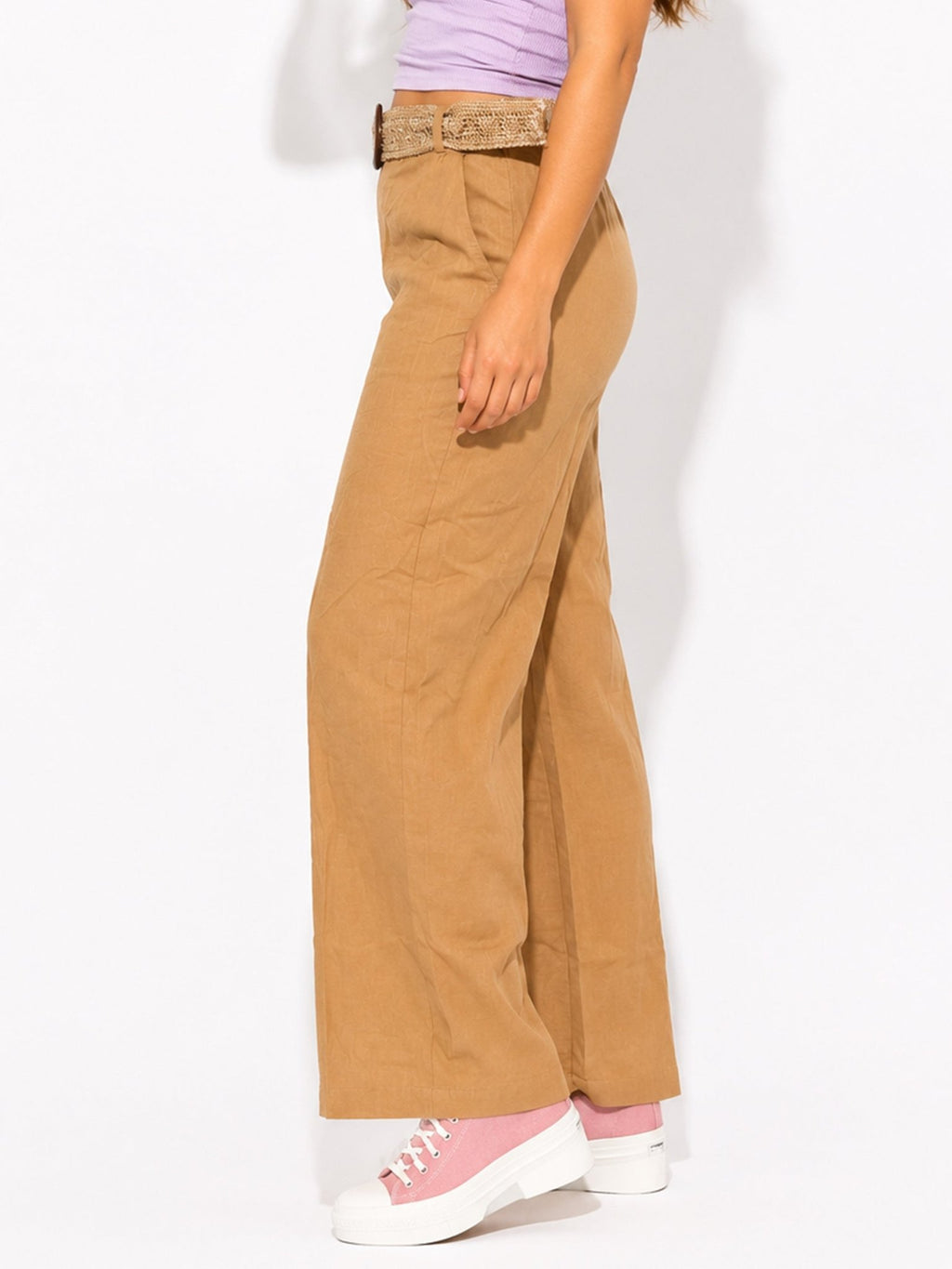 Women's Textured Wide-Leg Pants - Label Shopper