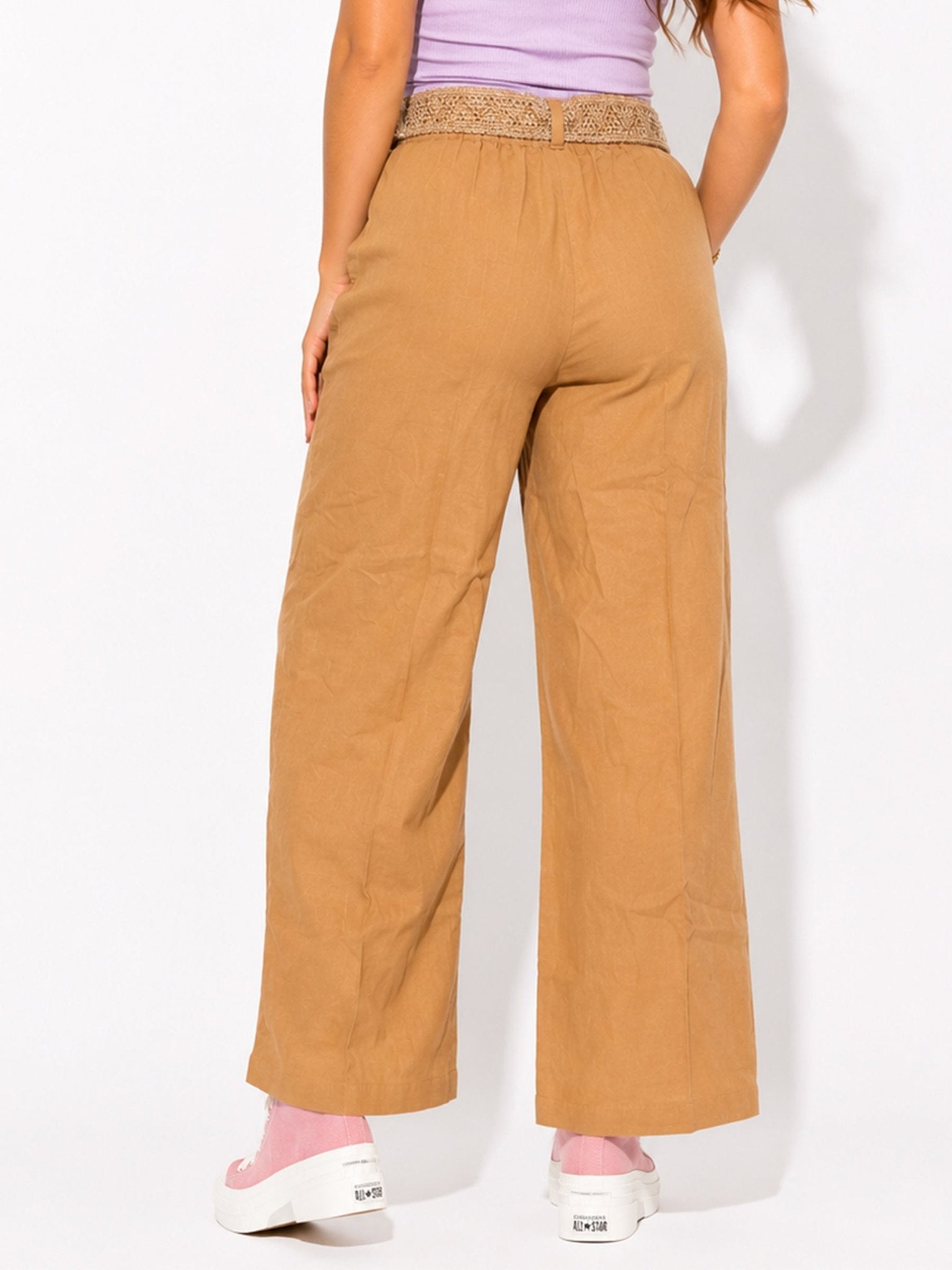 Women's Textured Wide-Leg Pants - Label Shopper