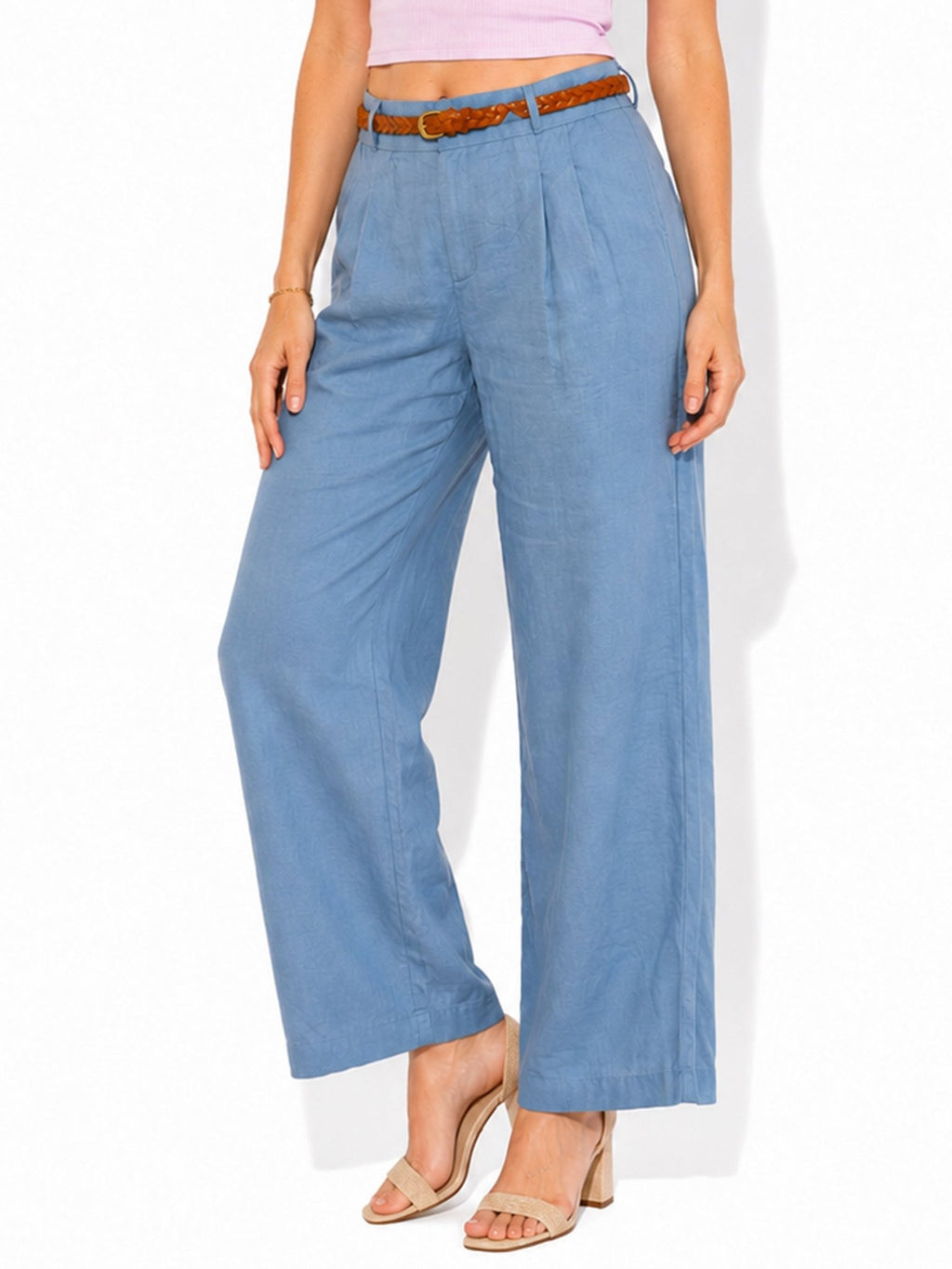 Women's Wide-Leg Cropped Pants - Label Shopper