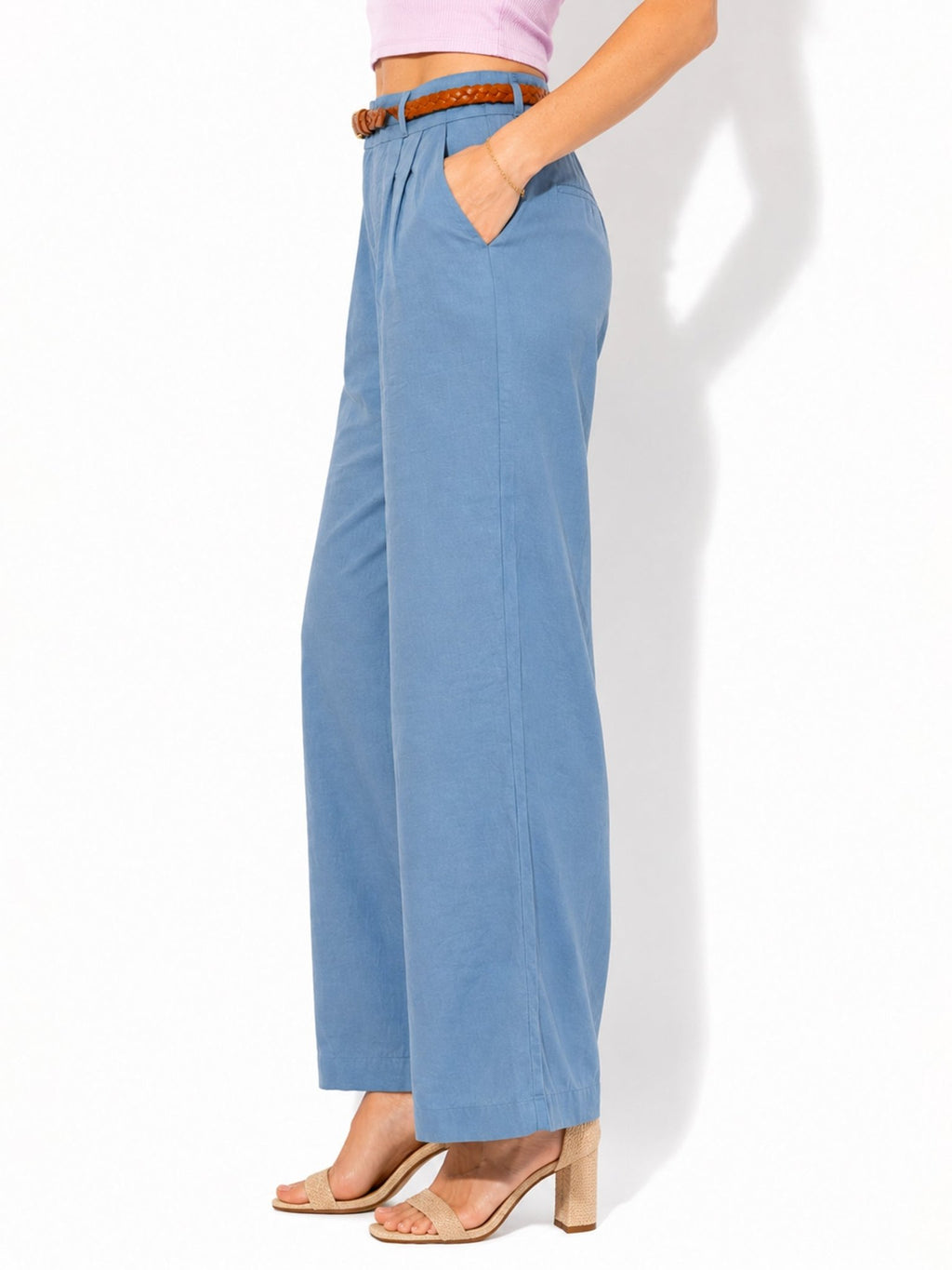 Women's Wide-Leg Cropped Pants - Label Shopper