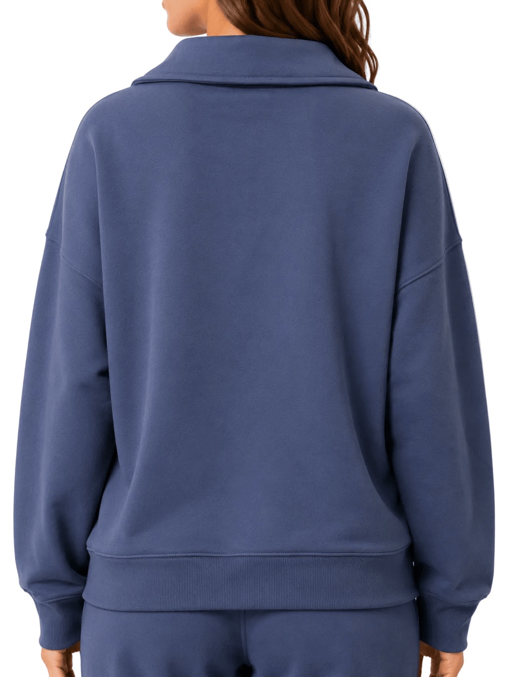 Zenana Johnny Collar Sweatshirt - Label Shopper