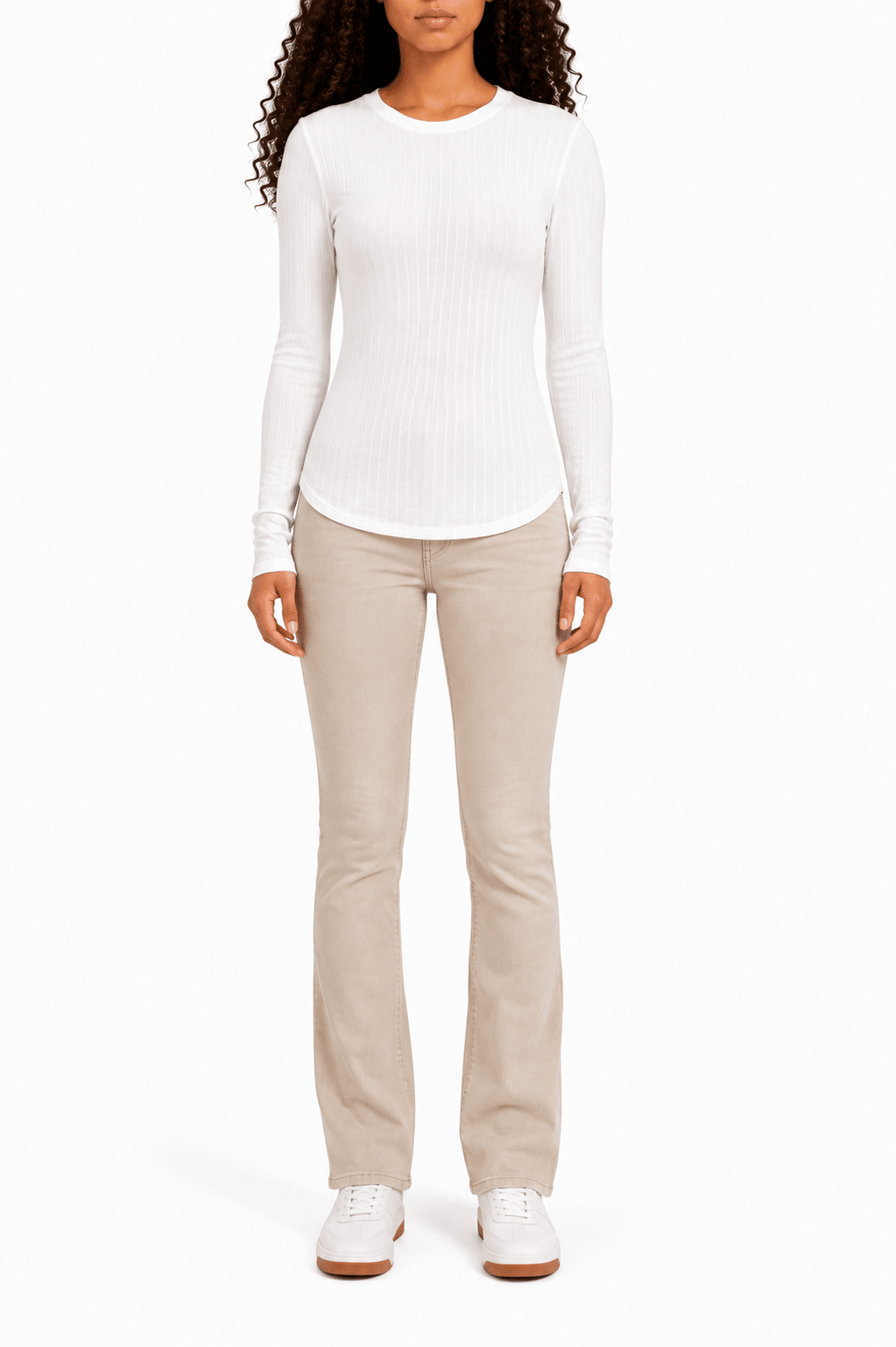 Zenana Long Sleeve Wide Rib Top - Label Shopper